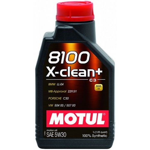 Motul 8100 X-Clean + 5W-30 1L 100% synt
