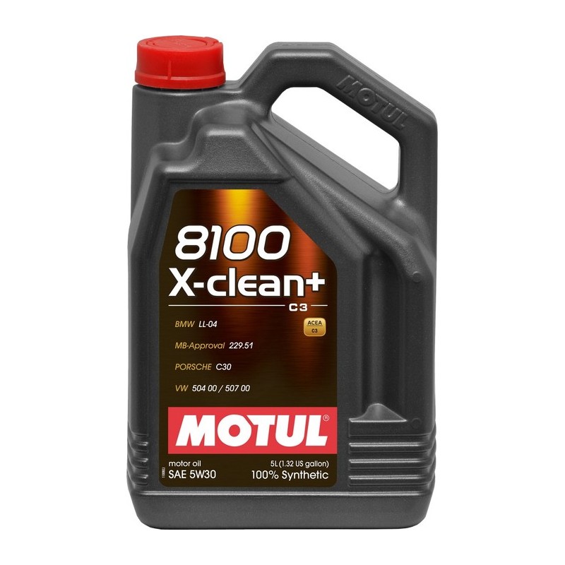 Motul 8100 X-Clean + 5W-30 5L 100% synt