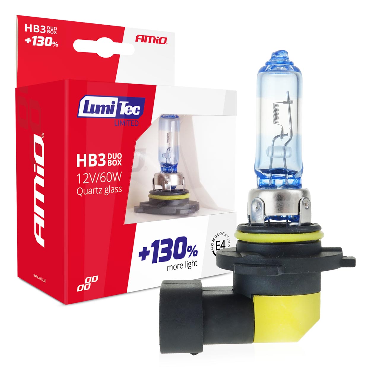 Amio HB3 LumiTec Limited +130% 12V 60W DUO