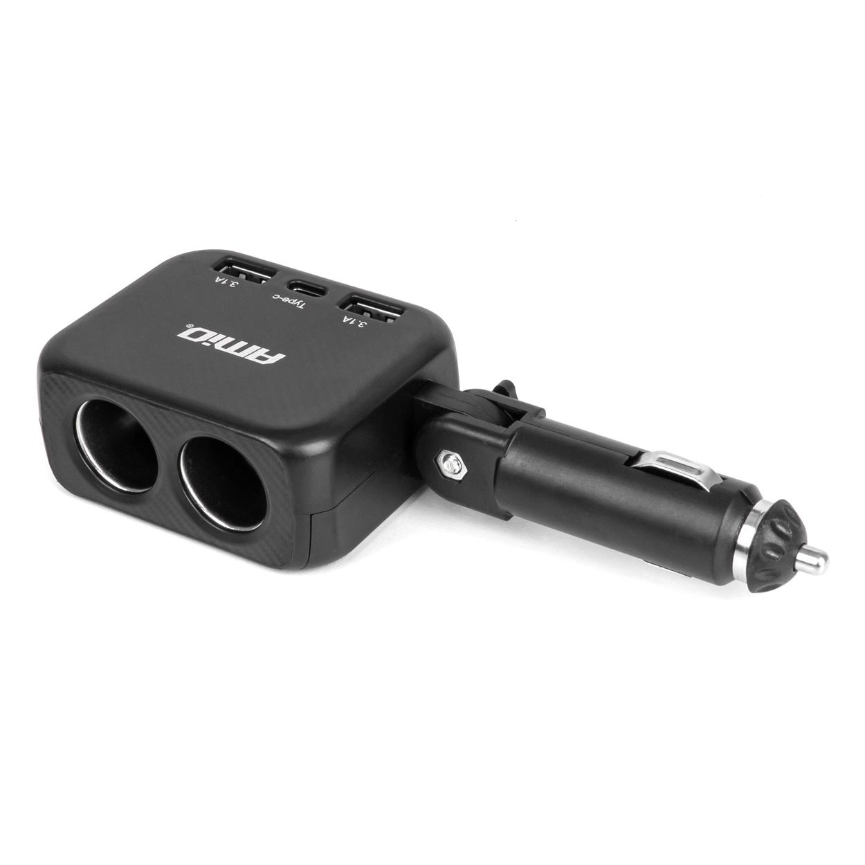 Sigarisüütaja pesa 2 USB-A porti ja 1 USB-C 12/24V