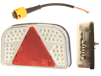 Tagatuli LED vasak 12V 243x148x48