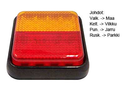 Tagatuli LED 10-30V suund-pidur-gabariit, 23/23xLED, E-marke