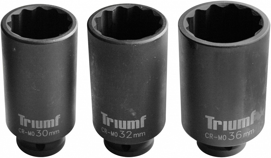 Triumf löökpadrunite kompl 30-32-36mm 1/2`` 12kant