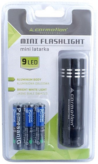 Taskulamp 9-LED 3xAAA patareiga