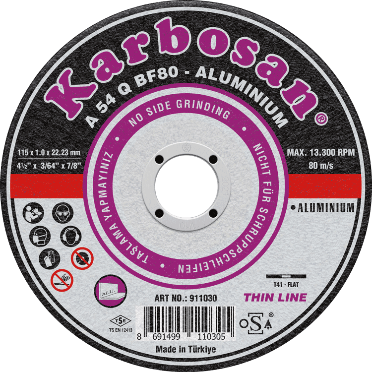 Lõikeketas Karbosan A36Q T42 alu. 125x3mm