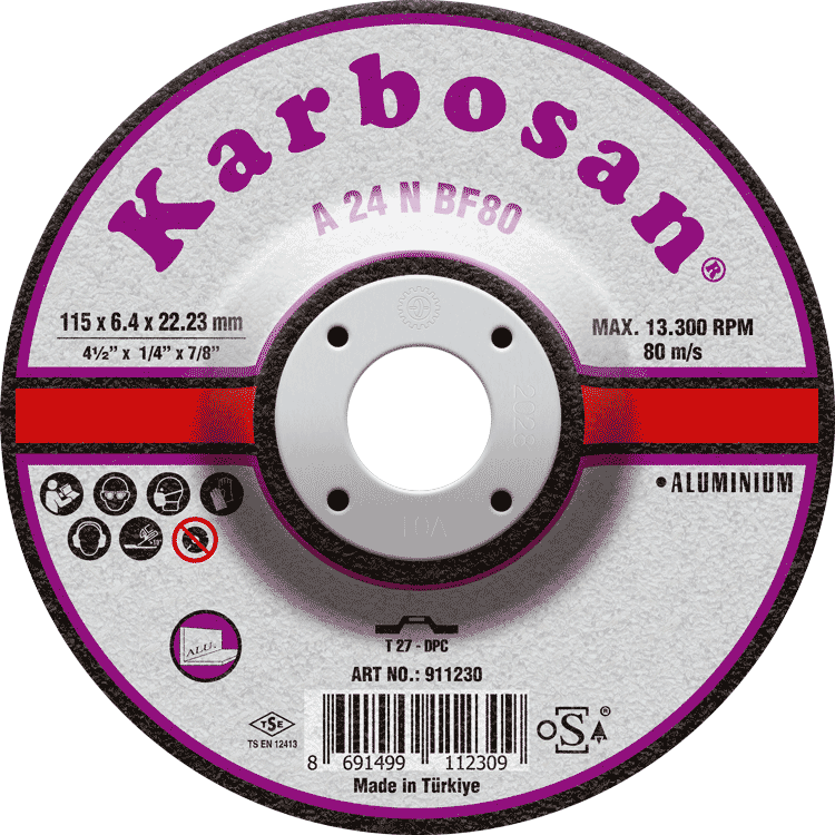 Lihvketas Karbosan A24N alum. 125x6,4mm