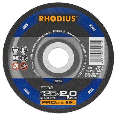 Lõikeketas Rhodius FT33 met. 125x2mm