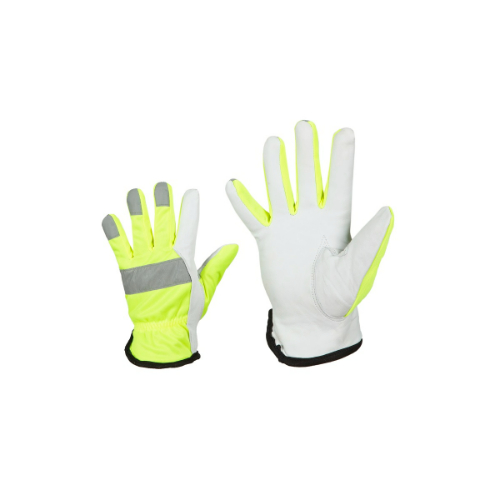 Sõrmik kitsenahk/neoon fliisvooder, helkurriba nr.9