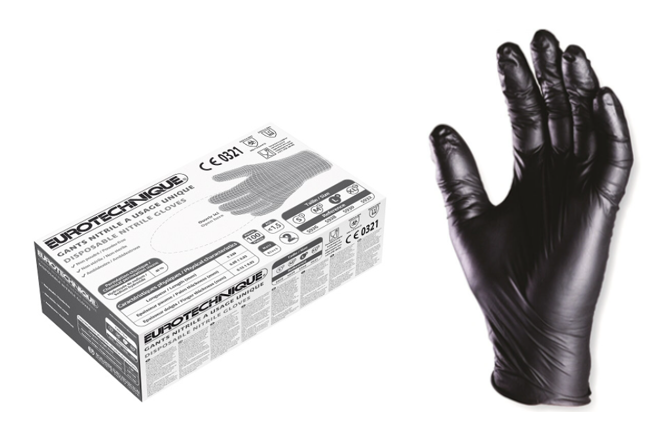 Nitriilkinnas must Eurotechnique S, 100tk pakis