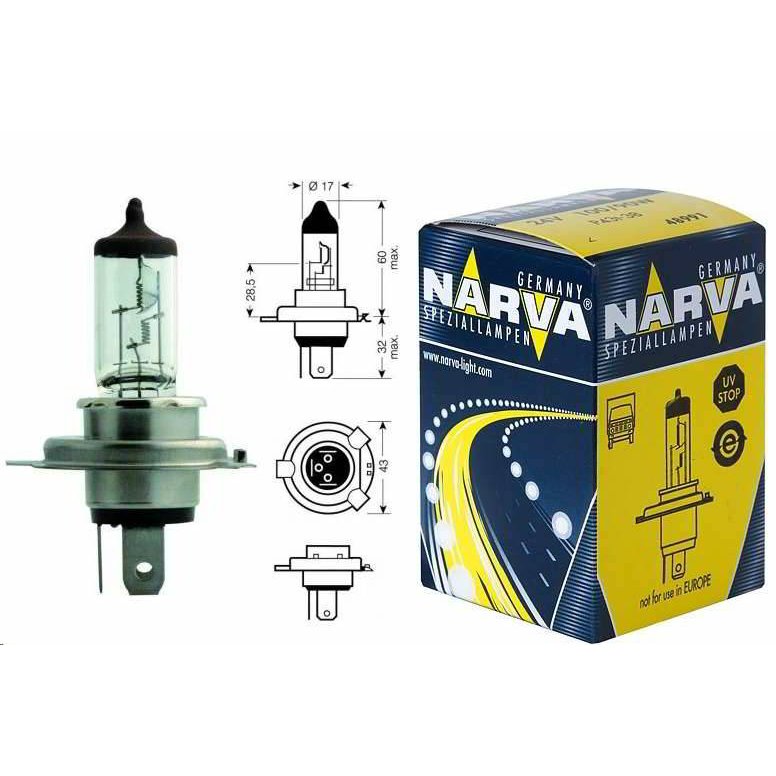 Narva pirn 24V 100/90W  P43t 3002 H4