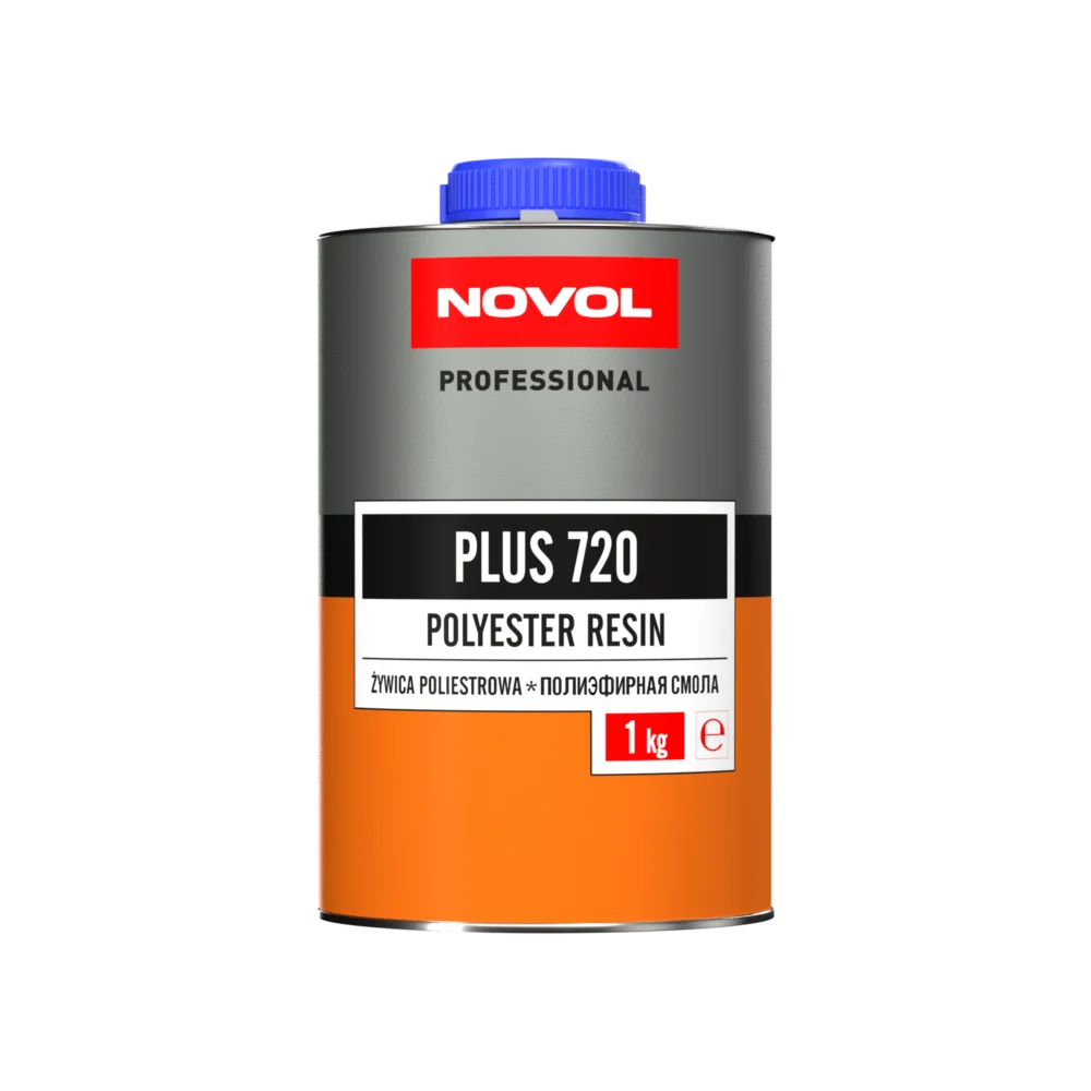 Novol PLUS720 polüesterivaik 1kg + eraldi NOV5022