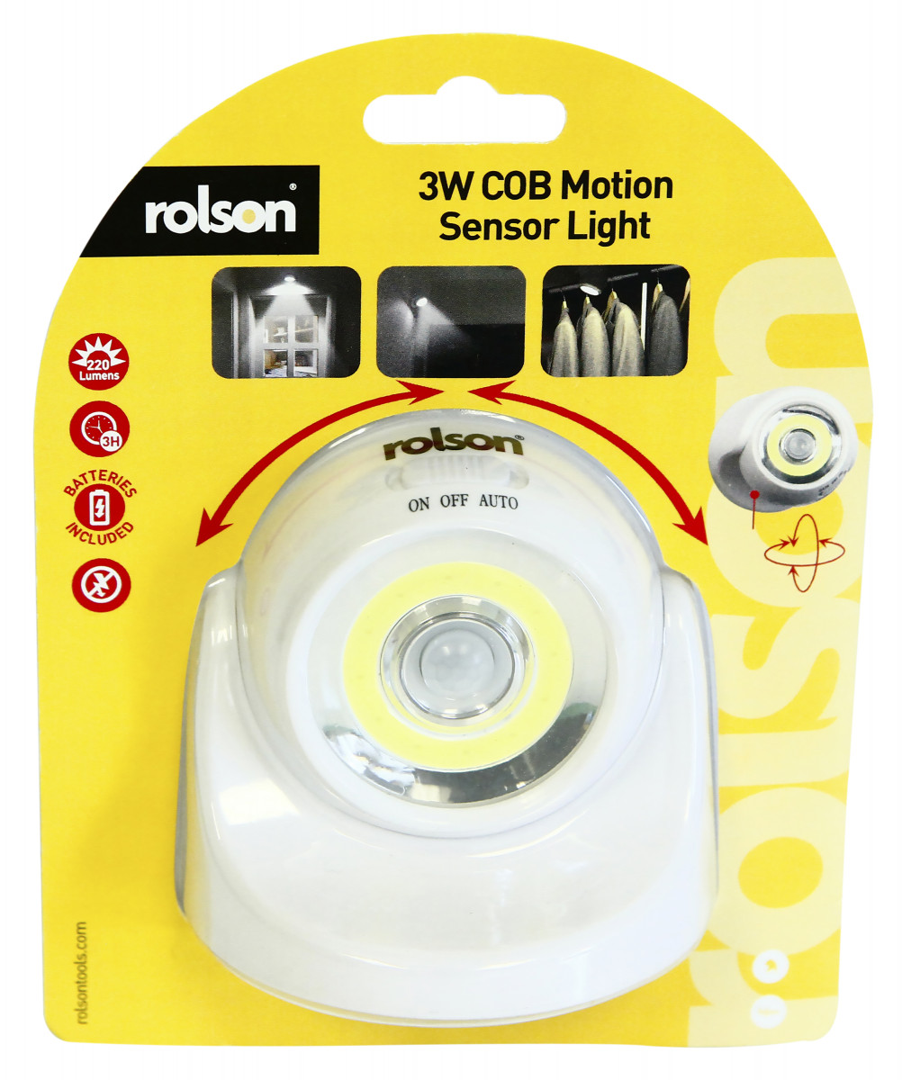 Rolson liikumisanduriga lamp 3W COB
